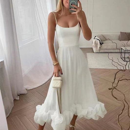 Flower Swing Three-dimensional Flower A- Line Skirt