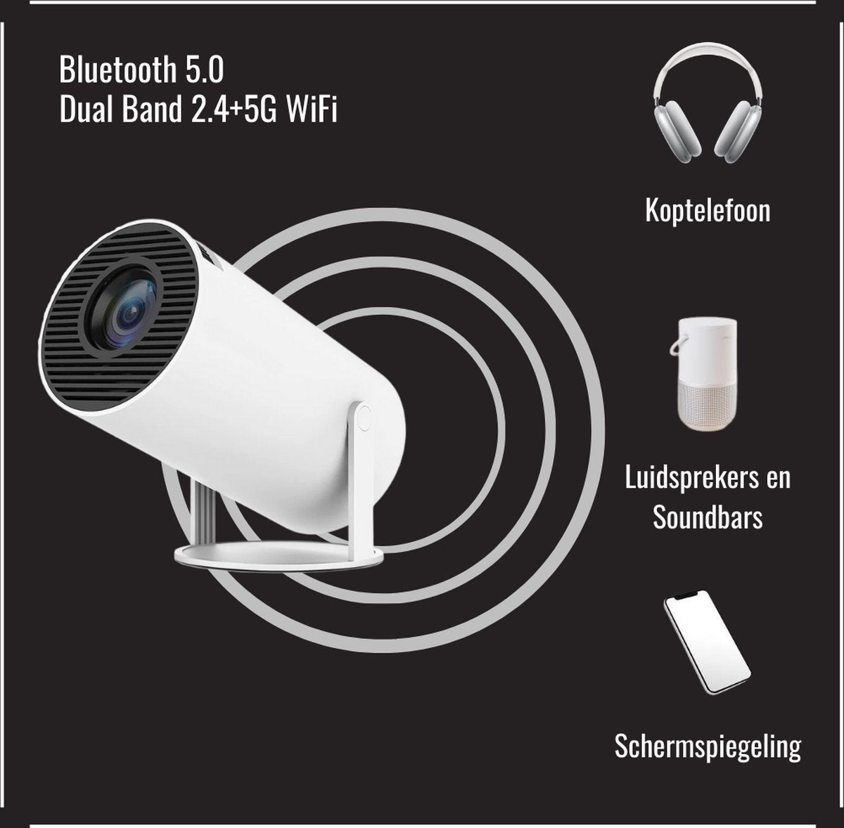 Draagbare projector/beamer 4K