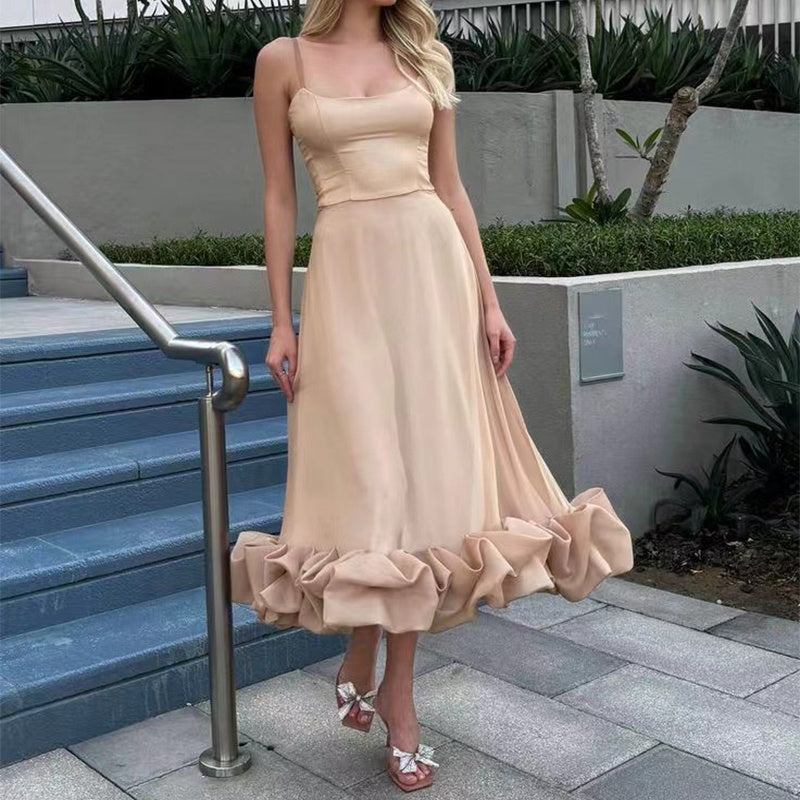 Flower Swing Three-dimensional Flower A- Line Skirt